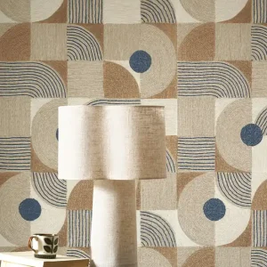 Neue Kollektion Tapete Flux Blau