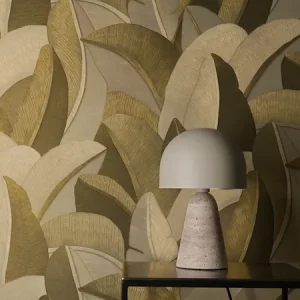 Tapete Leafline Grün - Großformatiges Palmenblattmotiv mit Goldglanz Meistverkauft