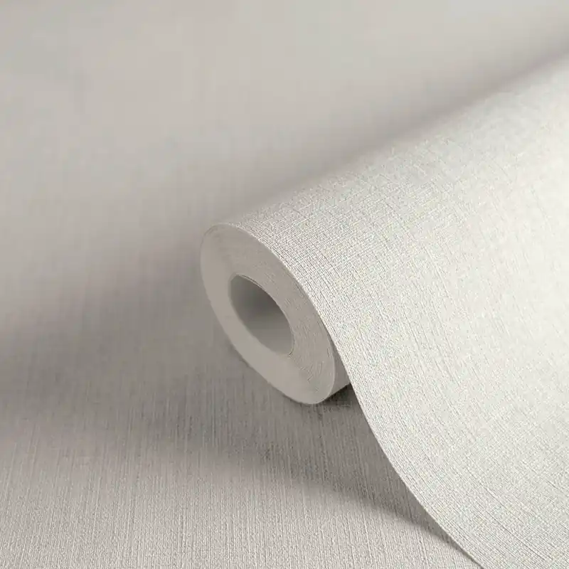 Sonderangebot Tapete Candor Perlgrau - Textile Struktur auf Vliestapete in hellem Grau