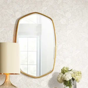 Echt Tapete Poumir Beige - Helle Vliestapete mit Blatt- und Fruchtmotiven
