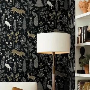 Geprüft Tapete Mireille Anthrazit - Matte Vliestapete mit lebendigem Twist und eleganten Metallics-Effekten