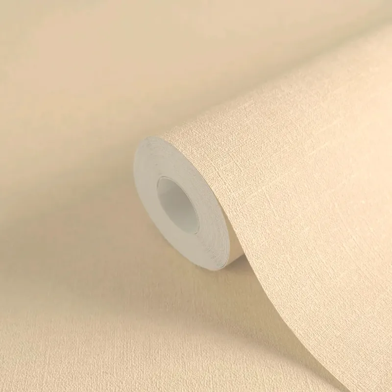 Jetzt Kaufen Tapete Juna Hellbeige - Optisch natürliche Gewebestruktur auf Vliestapete