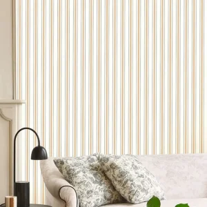Garantierte Lieferung Streifentapete Claire Beige
