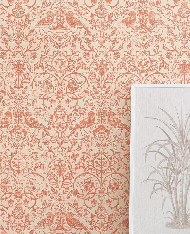 Tapete Rosewell Orange Rabatt