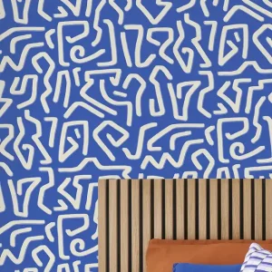Preisreduziert Tapete Pop Blau