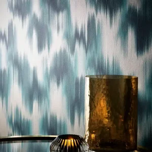 Bestpreis Tapete Ikat Petrol