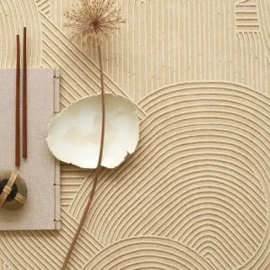 Neuheit Tapete Zen Beige