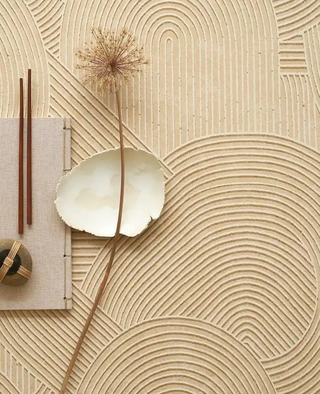 Neuheit Tapete Zen Beige