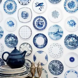 Tapete Porcellain 02 Blau Neu