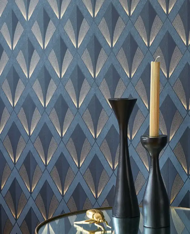 Schneller Versand Tapete Lexington Blau