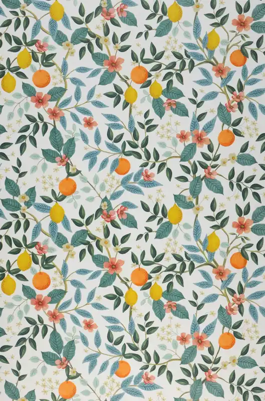 Selbstklebende Tapete Citrus Grove Weiss Nur Heute