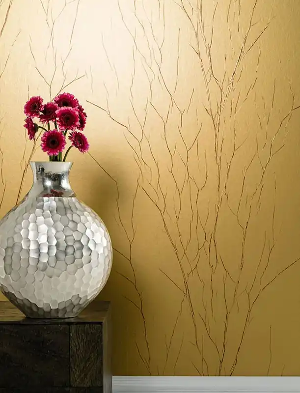 Schneller Versand Tapete Crush Tree 01 Gold