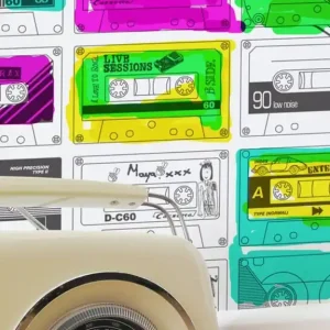 Tapete Stereo Nostalgia Weiss Top-Seller