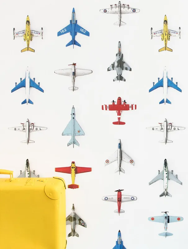 Tapete Airplanes 01 Weiss Begrenztes Angebot