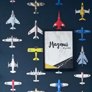 Neue Ware Wandbild Airplanes 02 Graublau