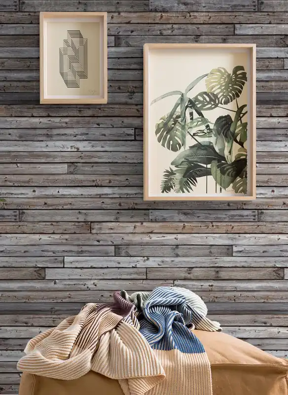 Wandbild Beach Wood Grautöne Must-Have