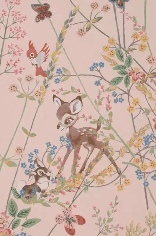 Markenprodukt Tapete Bambi Hellbeigerot
