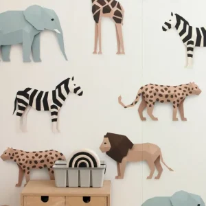 Wandbild Safari Animals Cremeweiss Rabatt