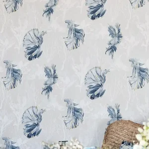 Jetzt Kaufen Tapete Halfmoon Blau