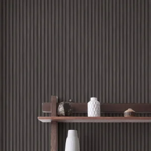Tapete Teak Slats Anthrazitgrau Saisonangebot
