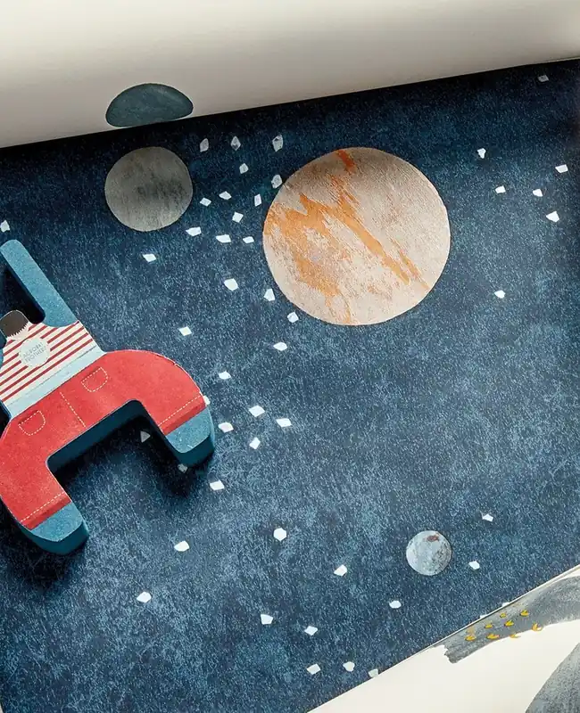 Tapete Planets Blau Neue Kollektion