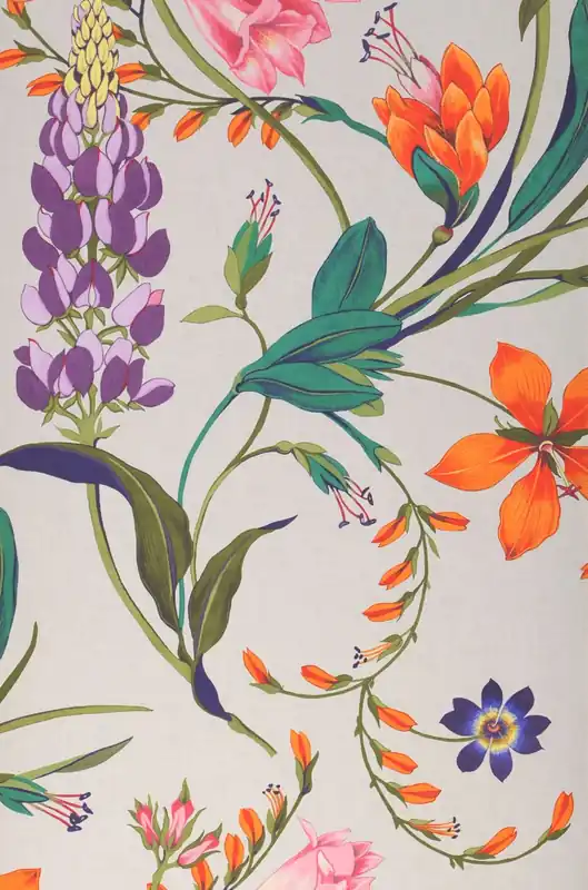 Sichere Zahlung Tapete Wild Tropic Orange
