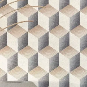 Knallerangebot Tapete Cuboid Grau