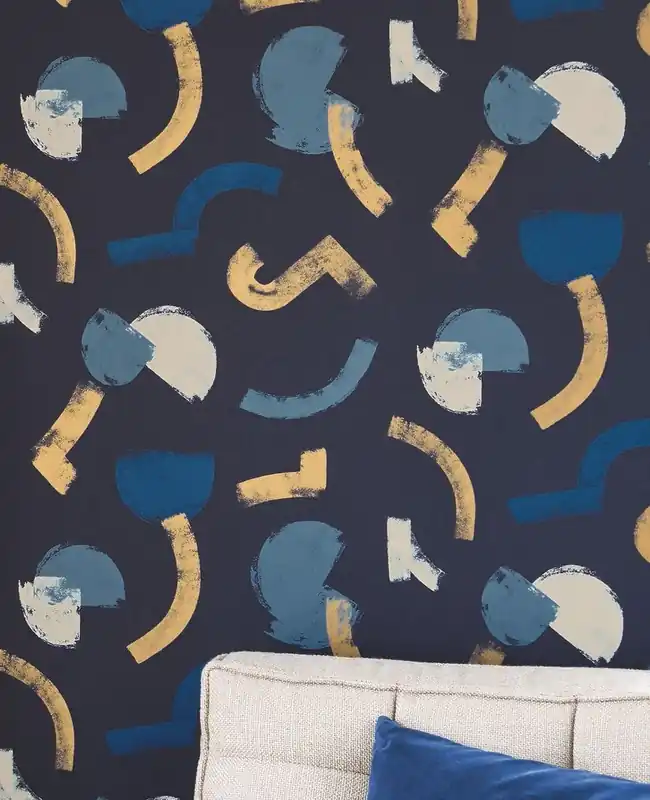 Markenprodukt Tapete Cuno Blau