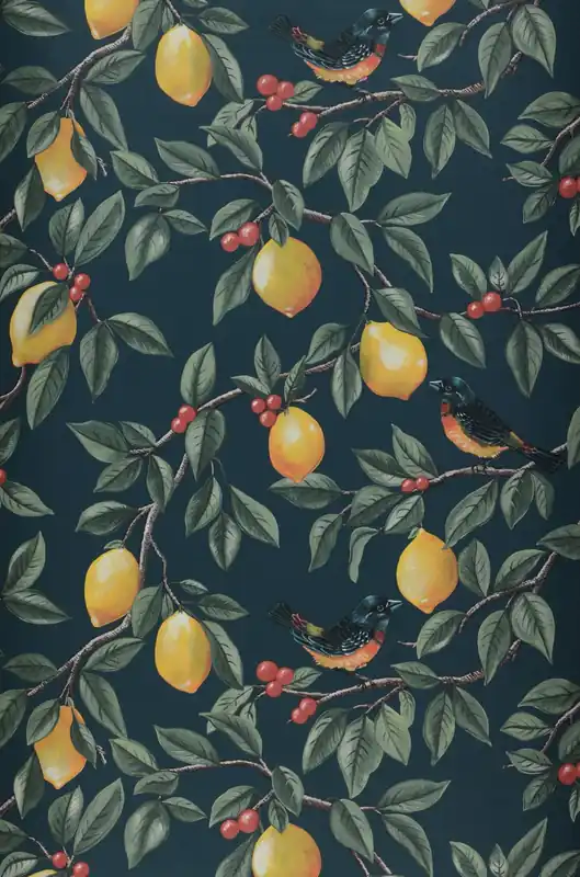 Geprüft Tapete Moema Ozeanblau