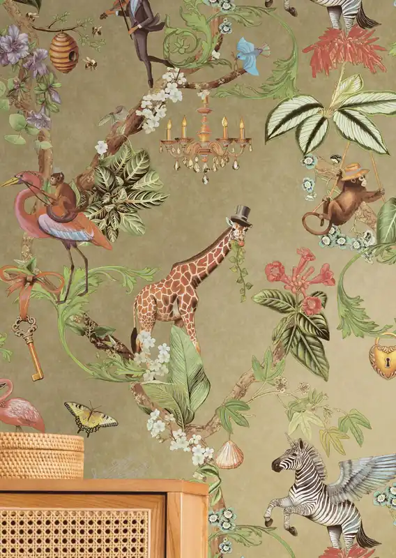 Tapete Savanna Surreal Perlgold Günstig