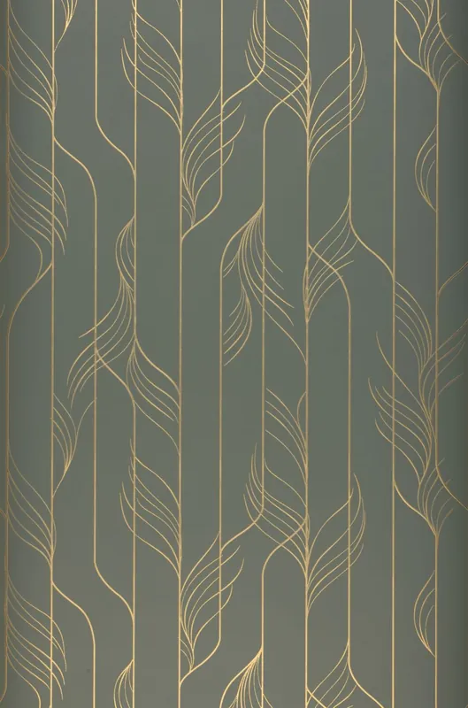 Zertifiziert Tapete Featherline Zementgrau