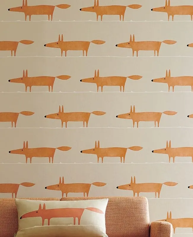 Neue Kollektion Tapete Misterfox Orange