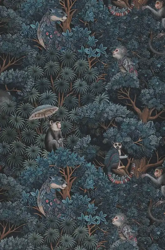 Tapete Jungle Reverie Türkistöne Preis Gesenkt