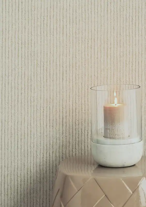 Sichere Zahlung Tapete Rattan Herringbone Creme