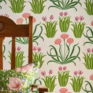 Zertifiziert Tapete Glade Tulip Weiss