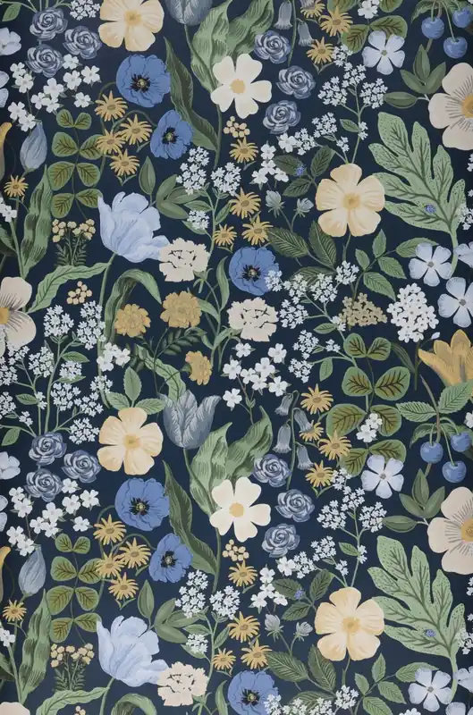 Tapete Rifle Blossom Blau Nur Heute