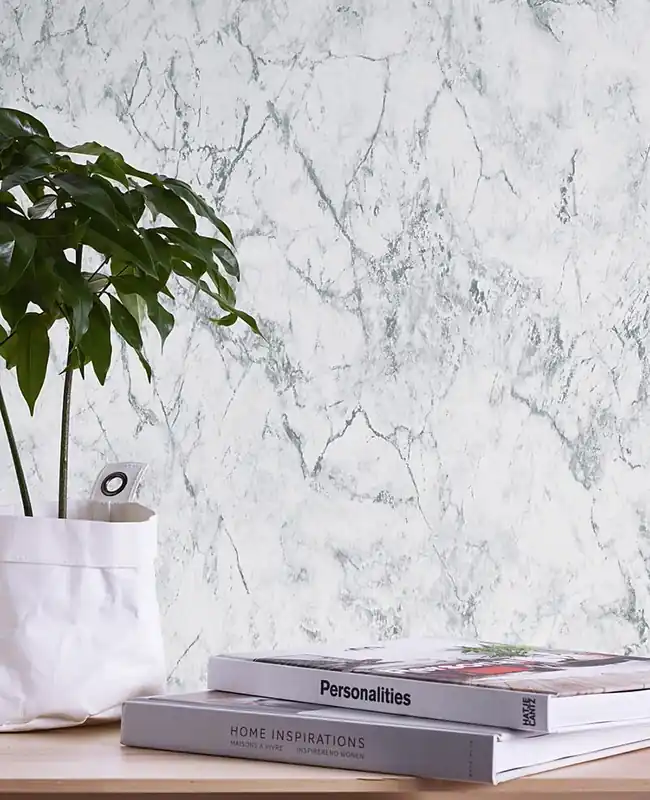 Heißes Angebot Tapete Marble Weiß