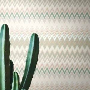 Zertifiziert Tapete Tivoli Grün - Missoni Home