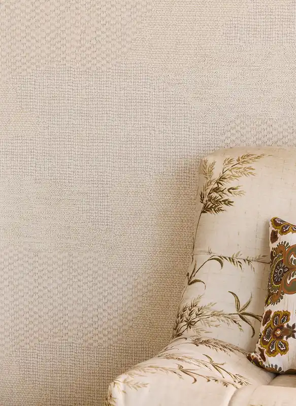 Tapete Wool Effect Hellelfenbein Preisknaller