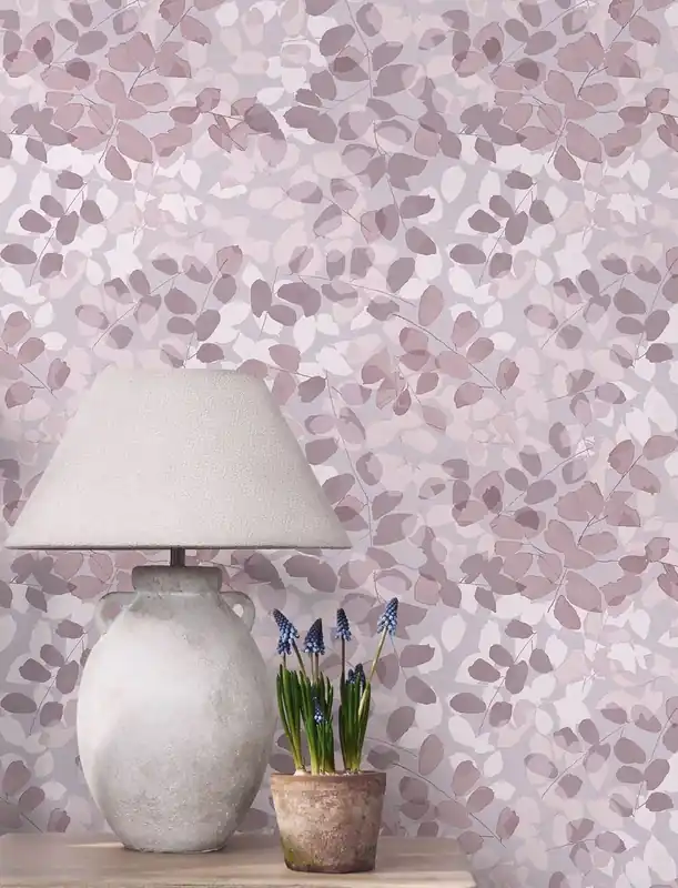 Tapete Svea Blassrotviolett Schnäppchen