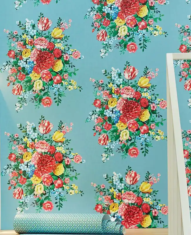 Tapete Boeket Blau Must-Have