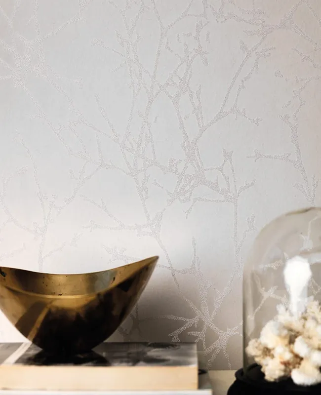 Neue Kollektion Tapete Arbor-Beads Whitewash