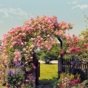 Preisknaller Fototapete Rose Garden