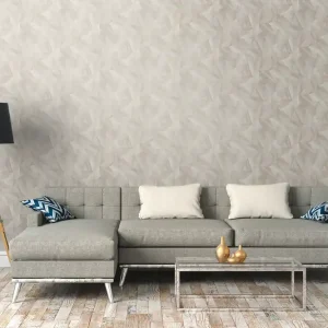 Direktkauf 3D Tapete Geometrisch Taupe Gold – Daniel Hechter Polygon (Vlies)