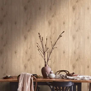Holzoptik Tapete Hellbraun Beige – Rustikale Holzbretter (Vlies) Sonderaktion