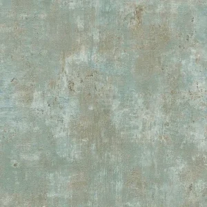 Betonoptik Tapete Grün Gold – Metallic Shabby-Chic (Satin auf Vlies) Echt