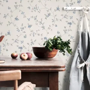A.S. Création Blumentapete, creme, grau 390713 Mega-Angebot