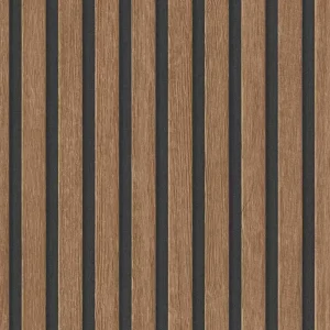 Vliestapete Holzoptik, braun, schwarz, Paneele, A.S. Création 391098 Nur Heute