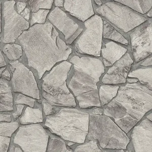 A.S. Création Bricks & Stones, Steintapete, grau 389336 Ausverkauf