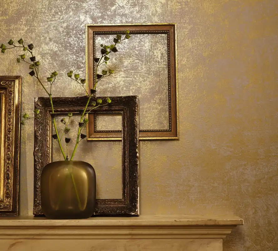 Beliebt Marburg elegante Vliestapete, edle & moderne Uni, gold 53126